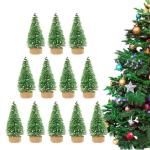 12 Weihnachtsbaum Deko Tannenbaum Für Tisch Miniaturkiefern Sisalbäume Künstlicher Christbaum Miniatur Tannenbaum Christbaum,Weihnachtsdeko