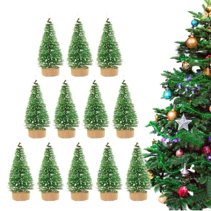 12 Weihnachtsbaum Deko Tannenbaum Für Tisch Miniaturkiefern Sisalbäume Künstlicher Christbaum Miniatur Tannenbaum Christbaum,Weihnachtsdeko