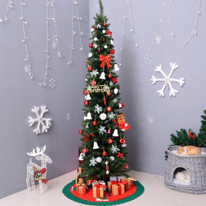 kerstboom dennenboom met kunststof standaard 499 takpunten pvc groen Ø 60 x 210 h cm