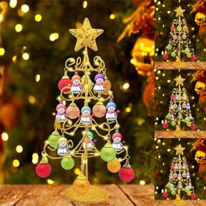 Gepersonaliseerde Sneeuwpop Familieboom Familienaam Kerstboom Metalen Kerstboom Xmas Boom Verjaardag Kerstdecoratie Geschenken, Stijl 6-1