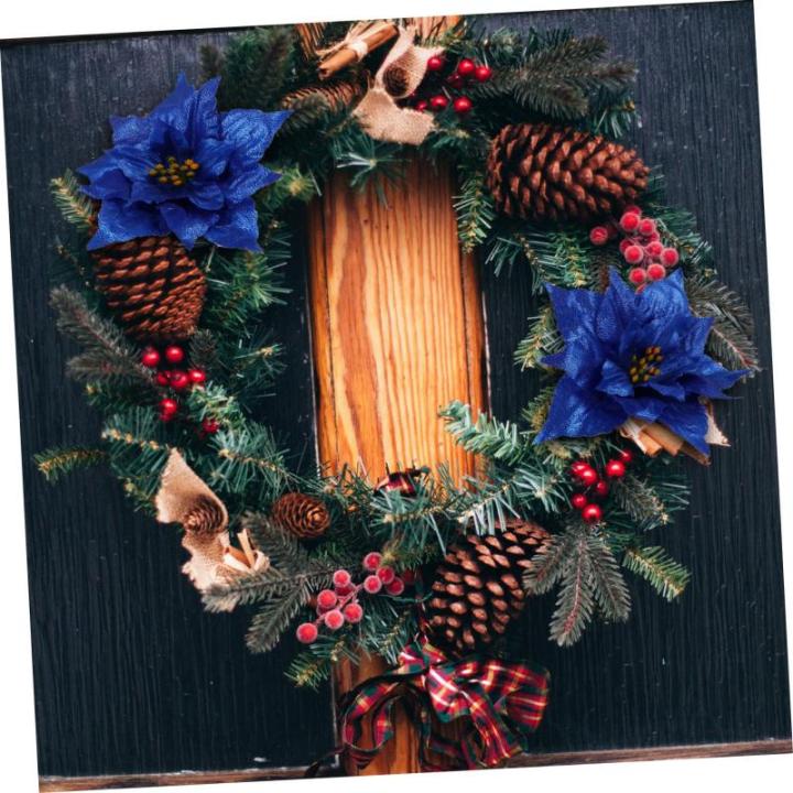 21 STK künstliche Blumen weihnachtsdeko künstliche blüten dekoweihnachten Dekorationen Weihnachtsgirlanden blühen Dez Hochzeitsdeko Weihnachtskranz Blumen Dekor Blumenzubehör 