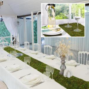 8 Stück getrocknete Moosmatte, dekoratives Moos, grünes Blattmoos zum Basteln, grünes Moos, Wandpaneele, Tischmoos, Matte, Dekoration, Hochzeit, Geburtstag, Party, Ornament, DIY