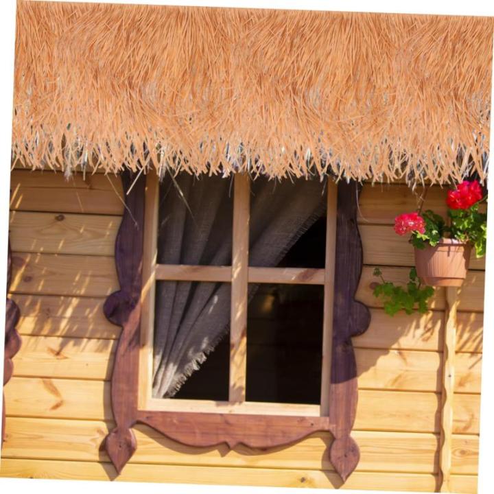 3st Strohdekoration Simuliertes Stroh Gartenhütte Grasdach Lebensechtes Stroh Simulierte Strohmatte Dach Selber Machen Garten Strohdach Synthetisches Reetdach Sport
