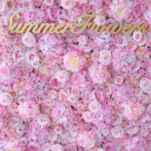 Pink Rose Künstliche Blumenwand, 3D-Wandblume Mit Stoffrücken, Seidenhortensie, Blumenwandpaneel, Verwendet Für Hochzeit, Gartenwand, Kirchenwand, Party(3x3m/10x10FT)