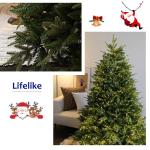 Weihnachtsbaum mit Lichtern, Tannenbaum Künstlich, Dichten Zweigen Und Faltbarem Ständer, Weihnachtsbaum for Zuhause, Büro, Party-Dekoration, Einfache Montage(210cm/6.8ft)