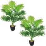 Areca , grote kunstpalm, 68 cm hoog, 12 takken in pot, kunstplant, tropische Hawaï, groen, kunstplant, Real Touch, planten, kunstbloemen, decoratie, kantoorplant, grote groene