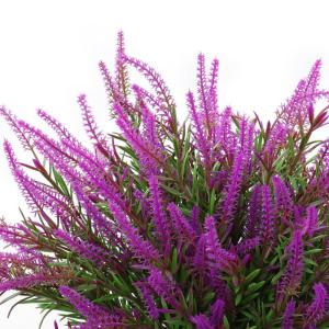 12 bundels kunstbloemen, balkon, weerbestendig, kunstbloemen, outdoor, uv-bestendig, , plastic boeket, voor balkonbakken, tuin, raam, decoratie, fuchsia