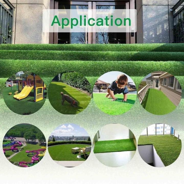 Kunstrasen Realistischer Kunstrasen – Kunstrasen – Gartenbalkon Terrasse Balkon Außenmatte (Größe: 500 x 200 cm)
