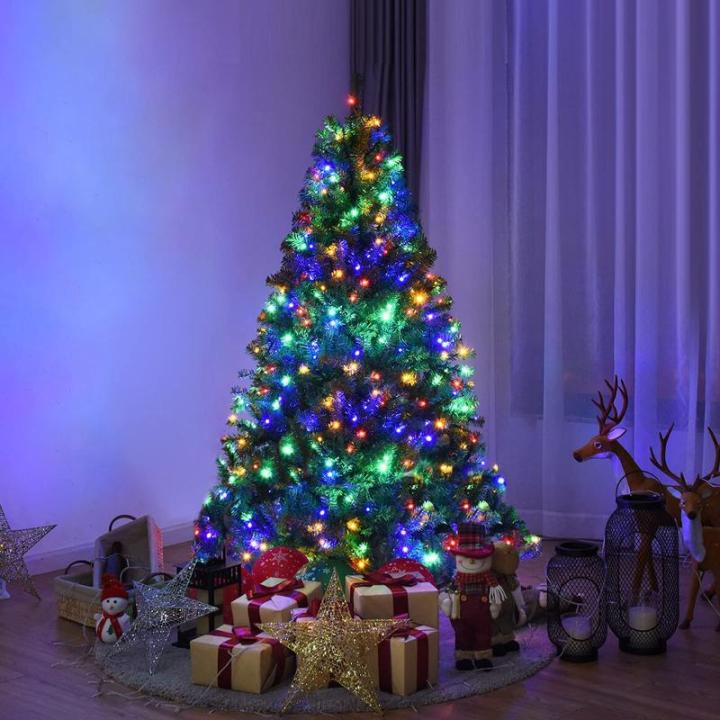 Kerstboomverlichting Meerkleurig, 20M 200 LED Lichtsnoer, Waterdicht Lichtketting, Kerstlichtsnoer, voor binnen en buiten, 8 verlichtingsmodi, Timerfuncties, Decoratie Kerstmis