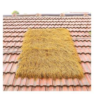 Künstliches Strohdach, Künstlicher Palmdach Paneele, Künstliches Strohschuppendach, Simulation Strohdach Fliese, Synthetisches Palmenstroh, Für Holzhaus Gartenzäunen Pavillon(