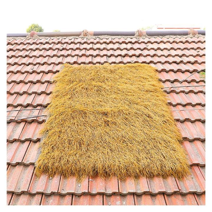 Künstliches Strohdach, Künstlicher Palmdach Paneele, Künstliches Strohschuppendach, Simulation Strohdach Fliese, Synthetisches Palmenstroh, Für Holzhaus Gartenzäunen Pavillon(