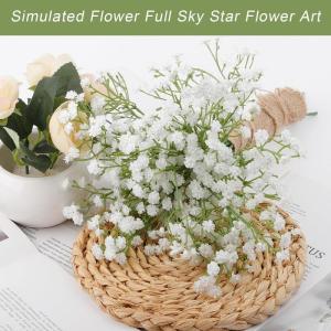 Kunstmatige Gypsophila Witte Nepbloemen Gypsophila Mini Babys Adem Baby Adem Bloemen Kunstmatige voor Bruiloft Thuis DIY Boeket Party Decoratie