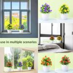 4 stuks planten ingemaakte mini levensechte nepplanten met pot plastic kunstplanten voor kunstplanten binnen buiten thuis cafés tafel kantoor bureau decor