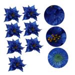 14 STK künstliche Blumen Weihnachtsbaum blumenschmuck Weihnachtsstern-Picks Rot Tür weihnachtsdeko künstliche blüten Hochzeitsdekoration Weihnachtskranz Blumen pe Blumendekor S