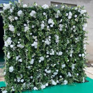 Rose Simulation Blumen Wand Hintergrund Wand, Künstliche Wand Blumen Hintergrund 3D Seide Hortensie Blumen Panel Für Foto Hintergrund Home Party Hochzeit Hintergrund Dekoration(1