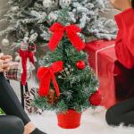 Weihnachtsbaum Geschmückt Weihnachtsbaum Klein Geschmückt Weihnachtsdeko Mini Geschmückter Weihnachtsbaum Künstlich Kleiner Weihnachtsbaum Tisch Tannenbaum für Weihnachten Dek