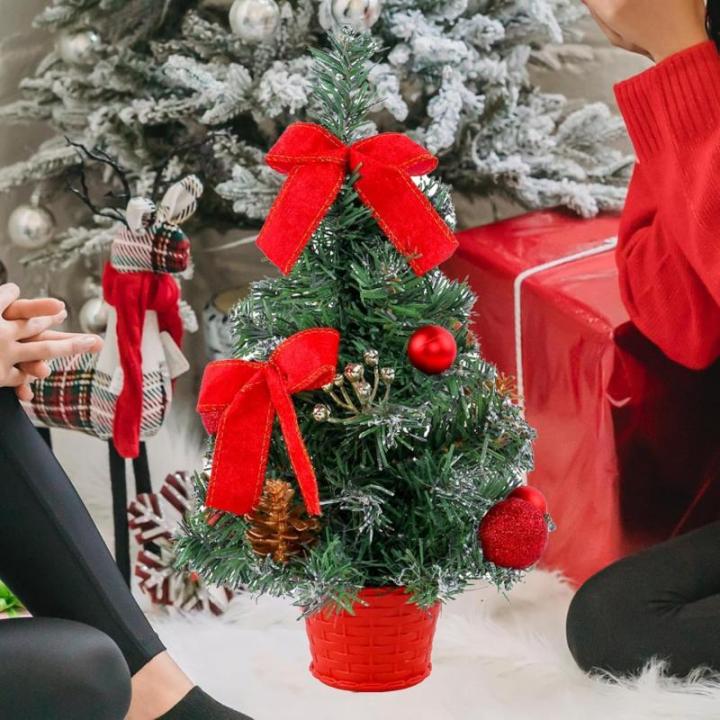 Weihnachtsbaum Geschmückt Weihnachtsbaum Klein Geschmückt Weihnachtsdeko Mini Geschmückter Weihnachtsbaum Künstlich Kleiner Weihnachtsbaum Tisch Tannenbaum für Weihnachten Dek
