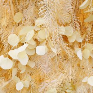 Champagner Raureif Kunstblume Hintergrund Wandtuch Hintergrund Blumenwand, Blumenarrangement Blumenwandpaneel-Set, Seiden-Hortensie-Blumenpaneel Für Fotohintergrund Home Party Hoc