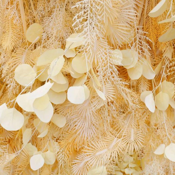 Champagner Raureif Kunstblume Hintergrund Wandtuch Hintergrund Blumenwand, Blumenarrangement Blumenwandpaneel-Set, Seiden-Hortensie-Blumenpaneel Für Fotohintergrund Home Party Hoc