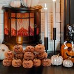 Halloween Deko Kürbis, 40PCS Halloween Mini Künstliche Kürbisse Dekoration Herbstdeko, Halloween Puppenhaus Miniaturen Halloween Harz Kürbisse Skulptur für Halloween Party Dek