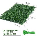 wand, 12 stuks, gazon, muur, uv-bescherming, kunstheg, plantenwand, voor tuin, achtertuin, buiten en binnen, bruiloftsdecoratie