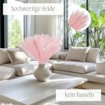 Kunstpampasgras, klein, kleur roze, 5 stelen, 55 cm lengte, kunstmatig pampasgras, woonkamer, droogbloemen voor slaapkamer, bruiloft, boho-decoratie