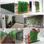 Vrijstaande scheidingswand ruimteverdeler van kunstmatige bamboe, dek, terras, tuin, binnenplaats, decor, planten, binnen- en buitenbarrière en ornamenten (kleur: 1,5 m, afmetinge