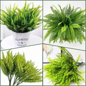 8 stuks kunstvarenplanten, , varenplanten, decoratieve planten, varen, zoals echt groen, voor tafeldecoratie, tuin, vaas, decoratie
