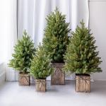 Kerstboom kunstmatige groene kerstboom, doe-het-zelf tafelkerstboom in pot, kerstboom 45 cm, 60 cm, 70 cm, 90 cm