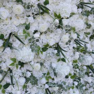 Weißer Stoff, Hintergrund, Blumenwand, Hintergrundwand, Blumenarrangement, Blumen-Wandpaneel-Set, Seiden-Hortensie-Blumenpaneel Für Fotohintergrund, Home-Party, Hochzeit(3 * 3m/9