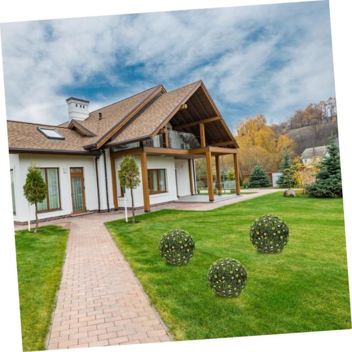 10 STK Kunststoff Blumen kugelst änder Kunstpflanze grüner Kugelrahmen Blumenband künstliche blüten Artificial künstliche Blumen Blumenkugelgestelle Grasballrahmen Plastik
