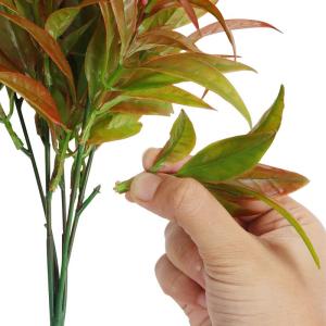 Artificieel Faux Hangende Morning Glory Bloemen (4 Pak) - Binnen/Buiten Nep Groene Planten voor Huis, Tuis, Hangplanten, Bosjes, Bruiloftguirlande en Kantoordecoratie