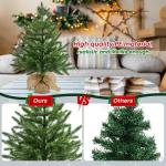 Mini-kunstkerstboom, 60 cm, kleine groene kerstboom, tafel, dennenboom, PE kerstboom voor kerstdecoratie