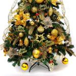 Fuß Echter Weihnachtsbaum, Premium Fichte mit Scharnier, inklusive Ständer mit Wurzeln, umweltfreundlicher Weihnachtsbaum, für Weihnachtsdekoration,B,350cm(11.5ft)