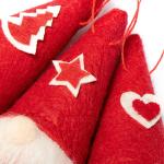 12x Premium Kerstman 12cm - decoratie voor de kerstboom, kerstboomfiguur als boom, kerstversiering of cadeau