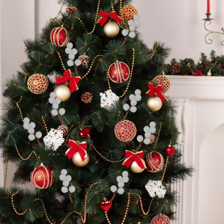 200 Stück Weihnachten Künstliche Holly Beeren Mini Weihnachten Gefrostete Beere Künstliche Früchte für Weihnachtsbaumschmuck Basteln Geschenken Weihnachtskranz Dekoration Heim