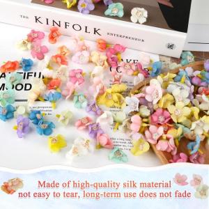 120 stuks mini-, madeliefjes, bloemkoppen, mini-, kleurrijke mini-zijden bloemen, , kleine bloemkoppen, decoratie