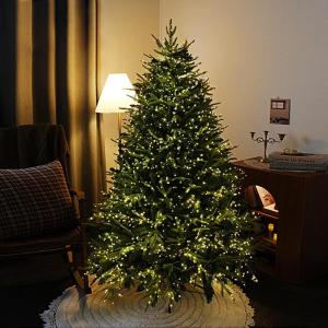 Weihnachtsbaum mit Lichtern, Tannenbaum Künstlich, Dichten Zweigen Und Faltbarem Ständer, Weihnachtsbaum for Zuhause, Büro, Party-Dekoration, Einfache Montage(180cm5.9ft)