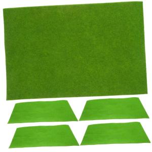5St Mit Nylon beflocktes Gras realistischer Rasen Kunstrasen-Landschaftsdekor Grasteppich Mikro-Landschaftsstütze gefälschter Rasen schmücken robuste Rasenmatte Plastik Light Gr