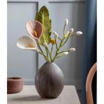 Vilten bloemen handvilt boeket met calla, witte klokbloem en blad - bloemen van vilt - handgemaakt Fair Trade (mix met klokkenbloem)
