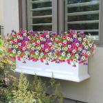 Kunstbloemen, 9 bundels voor buiten, uv-bestendig, namaakbloemen, vervaagt niet, groene kunstplant, tuin, veranda, raam, box, kantoor, struiken, decoreren, gemengde kleuren