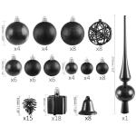 Set met boompiek, 101-delig, kerstboomversiering
