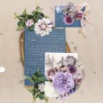 paarse zijde kunstmatige reten combo pioenroos bloem voor doe-het-zelf bruiloft bruidsboeket feest huisdecoraties (paars)