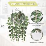 Kunstmatige hangende planten decoratieve nepplanten, hartenkoord planten binnen buiten, faux hangplanten groen voor thuis, muur, woonkamer, slaapkamer, kantoordecoratie