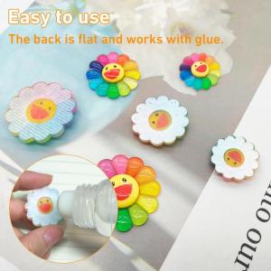 60 Stück Mini Harz Blumen Für Handwerk, Flatback, 3 Größen, Mini Blumen Deko Micro Blumen Harz Blumen Dekoration Verzierungen Für Nagelkunst, DIY Handwerk, Scrapbooking (Blume