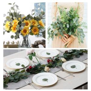 Kunstmatige hangplant, zijden klimop, groene slinger voor bruiloft, keuken, muur, buitenruimtes, feesten, feesten, decoratie, 12 stuks New Green