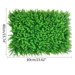 12 stuks kunstheggen, wand, 60 x 40 cm, kunstscherm, achtergrond, plantenwand, klimop, inkijkbescherming voor huis en tuindecoratie