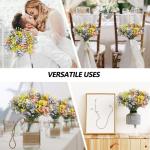 Gypsophila-, 12 stuks, gemengde kleuren, kunstplanten, boeketten voor bruiloft, feest, tuin, binnenplaats, decoratie