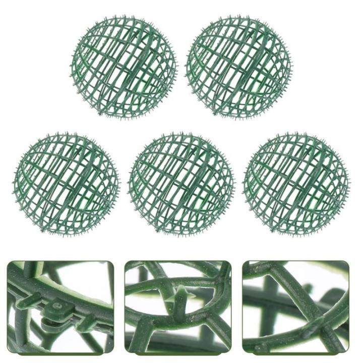 5 stuks kunststof bloemen balstandaard vorm gesneden bloemenrek houder kamerplanten slinger frame voor bloemballen bruiloft ornament Kerstmis grasbal
