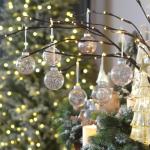 Onbreekbare doorzichtige plastic van 60 mm met glitterschilderij, transparant, doorzichtige kristallen , kerstboomdecoraties (30 stuks, roségoud)